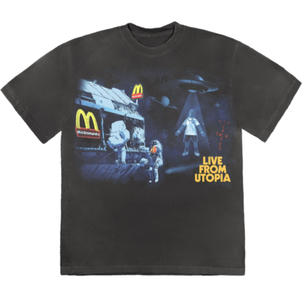 Travis Scott x Mcdonalds Live From Utopia T Shirt