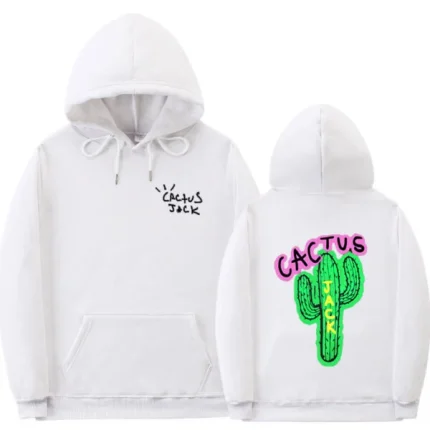 Cactus Jack White Hoodie