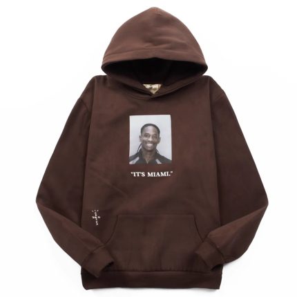 Travis Scott Its Miami Hoodie – Brown