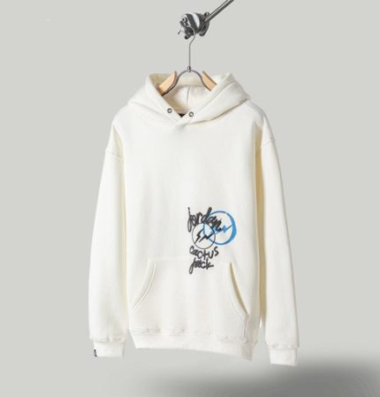 Travis Scott x Jordan x Fragment Cream Hoodie frnt